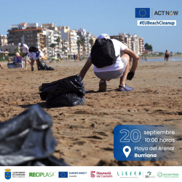 Burriana es suma un any ms a la campanya europea #EUBeachCleanup amb una jornada de neteja a les seves platges