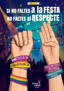 El Ayuntamiento de Almenara impulsa una campaa de concienciacin para prevenir la violencia contra las mujeres y la LGTBI-fobia en las fiestas patronales