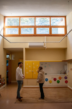 El Ayuntamiento de Morella instala dos bombas de calor en la Escuela Infantil para compensar los problemas de la caldera