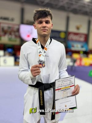 El alcorino Enric Salvador del C.D Granjo subcampe�n de Espa�a de taekwondo