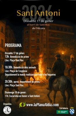 El Barrio San Roque organiza San Antonio en Alcora el s�bado y domingo