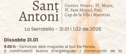 La Serratella celebra Sant Antoni con tradici�n, fuego y fiesta