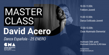 David Acero impartir� una clase magistral en el Centre Municipal de les Arts de Burriana