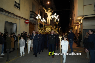 La Vilavella procesion� en honor a Sebasti�