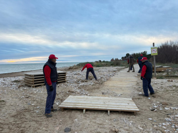 Cabanes adecua Torre de la Sal tras el temporal mar�timo 'Harry'