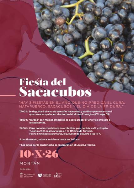 Montán celebra la tradición del Sacacubos con una jornada de vino, gastronomía y convivencia