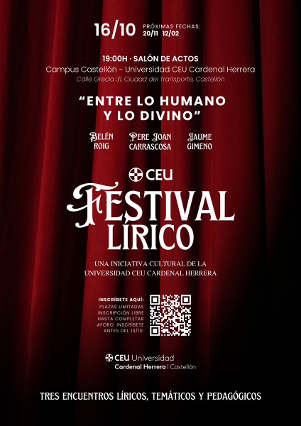 El CEU abre el telón del II Festival Lírico con un recital entre lo humano y lo divino