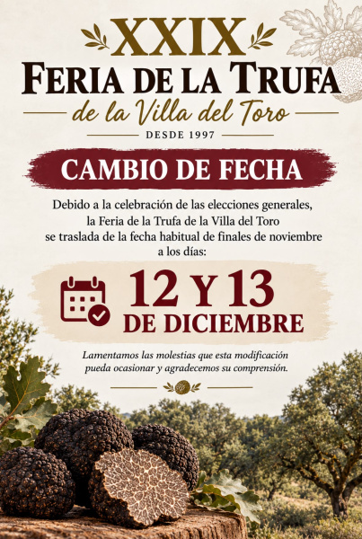 La Feria de la Tòfona de la Villa de El Toro se retrasa al 12 y 13 de diciembre por la convocatoria de elecciones generales