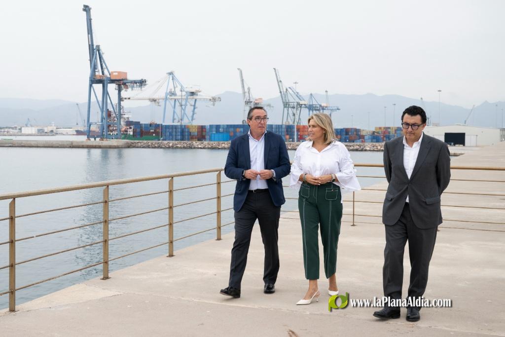 La Diputación de Castellón y PortCastelló abordan en un encuentro técnico el estado de las infraestructuras portuarias