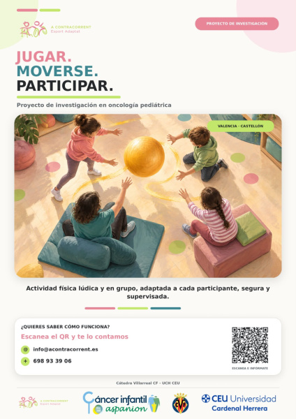 La Cátedra Villarreal CF-CEU UCH impulsa OncoActive para niños y adolescentes con cáncer