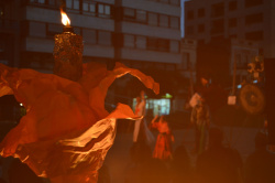 Aquesta vesprada, Vila-real va celebrar un Correllengua c�vic per a conmemorar el 9 d'octubre