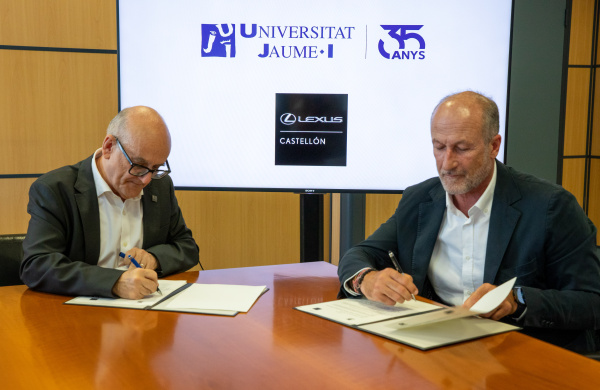 La UJI y Lexus Castellón formalizan un convenio para facilitar la movilidad de la CAFO-UJI