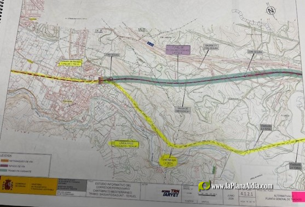 Navajas presenta alegaciones al corredor ferroviario Cantábrico-Mediterráneo