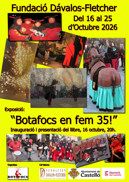 Botafocs celebra 35 años con exposición y libro en Castelló de la Plana