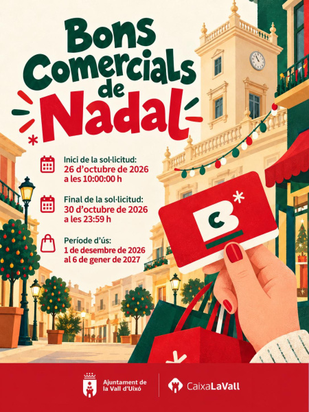el-ayuntamiento-de-la-vall-da-uixo-lanza-1-000-bonos-para-dinamizar-el-comercio-local-en-navidad