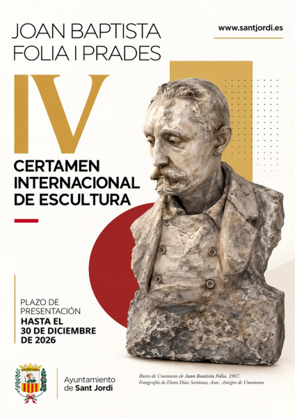 Sant Jordi convoca la cuarta edición del Certamen de Escultura Joan Baptista Folía i Prades para ampliar su parque escultórico
