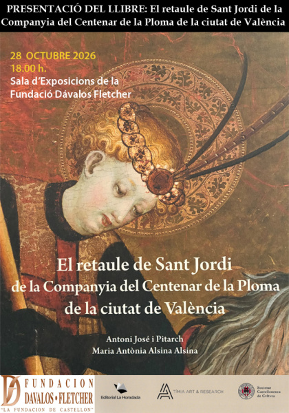 La Societat Castellonenca de Cultura presenta un estudio sobre el retablo de Sant Jordi del Centenar de la Ploma