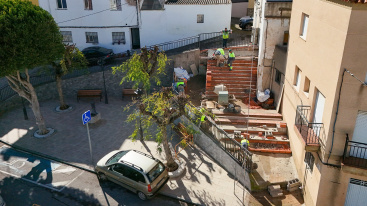 Onda ultima las obras para abrir un nuevo paso peatonal en el Barrio Castillo tras derribar el antiguo transformador