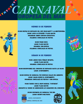 Oropesa del Mar se llena de color con el Carnaval este fin de semana