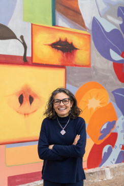 La UPV inaugura un mural en Meliana en homenaje a Purificaci�n Garc�a Segovia con motivo del 11F