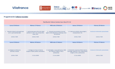 Vilafranca impulsa la formaci�n digital con los talleres gratuitos de Ineco Rural TIC 4.0