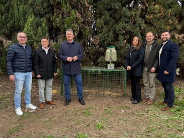 Consorcio R�o Mijares y Generalitat Valenciana instalan jaulas para reducir la sobrepoblaci�n de jabal�es en el Paisaje Protegido de la Desembocadura del r�o Mijares