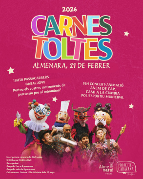 Almenara celebra su Carnaval el 21 de febrero con pasacalle, concurso de disfraces y concierto