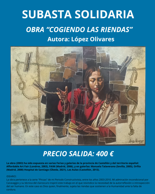 La Fundaci�n Ateneu Castell� inicia una Subasta Solidaria para la obra Cogiendo las riendas de Mari Carmen L�pez Olivares