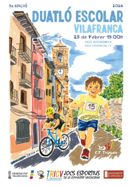 Vilafranca acoge la quinta edici�n del duatl�n escolar