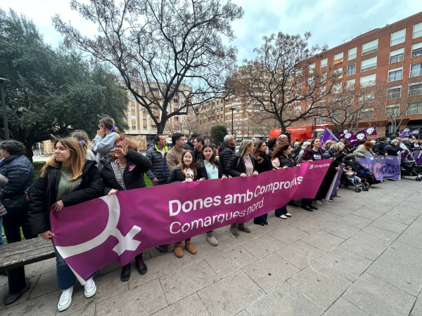 Comprom�s se moviliza por el 8M en Castell�n y reivindica m�s feminismo frente al odio y el negacionismo