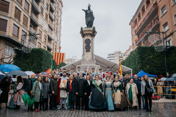 Bego�a Carrasco preside homenaje al rey En Jaume I en el 75 aniversario de la Germandat dels Cavallers de la Conquesta