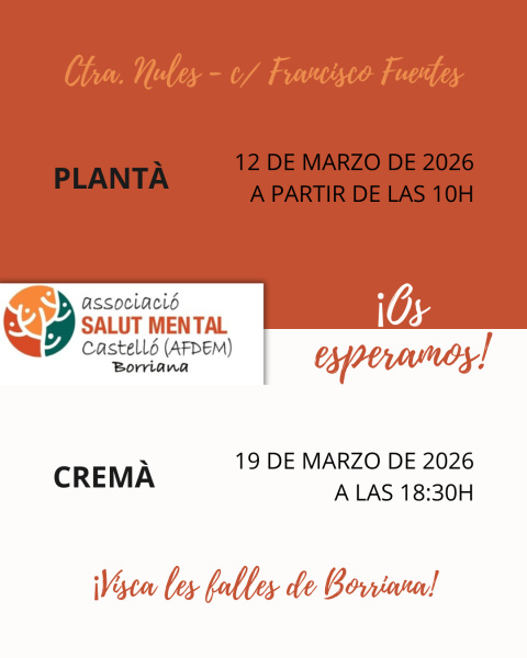 AFDEM convida a participar en la setmana fallera de 2026