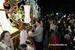 Castell? s'il?lumina amb l'Encesa de les Gaiates en una nit de llum i color