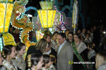 Castell? s'il?lumina amb l'Encesa de les Gaiates en una nit de llum i color