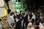 Castell? s'il?lumina amb l'Encesa de les Gaiates en una nit de llum i color