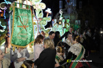 Castell? s'il?lumina amb l'Encesa de les Gaiates en una nit de llum i color