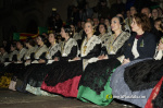 Castell? s'il?lumina amb l'Encesa de les Gaiates en una nit de llum i color