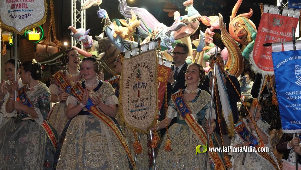 Burriana reparte premis a les Falles 2026: Pla?a Chicharro s'imposa en la categoria especial