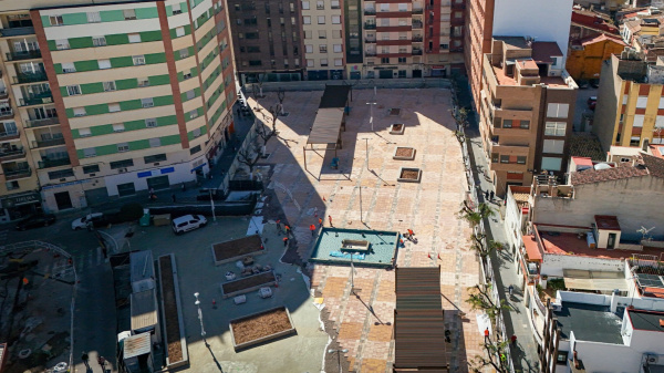 Onda remata la remodelaci�n de la Plaza Espa�a gracias a fondos europeos para convertirla en refugio clim�tico