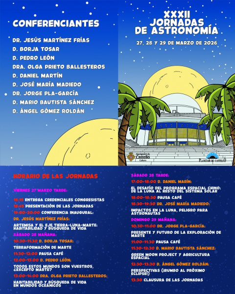 Las XXXII Jornadas de Astronom�a llevan al Planetario de Castell�n a los mayores expertos nacionales