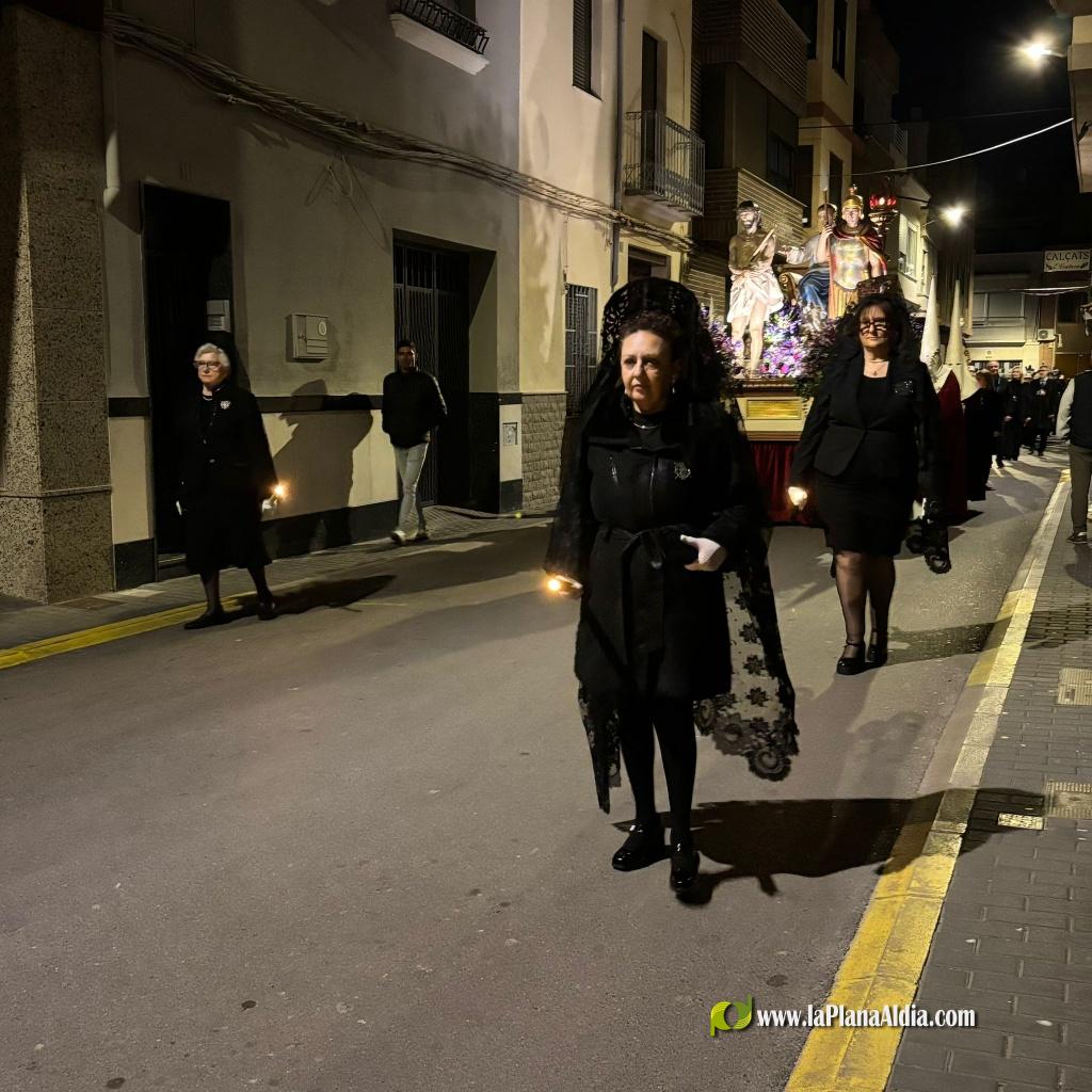 El pas de l'Ecce Homo desfila pels carrers de Borriana