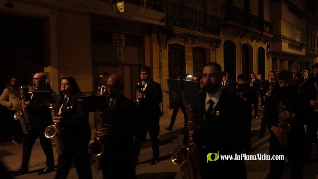 La Verge dels Dolors recorre Borriana en una solemne process? nocturna de Dimecres Sant