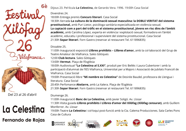vilafranca-celebra-la-sexta-edicion-del-festival-literario-xilofag-en-torno-a-la-celestina
