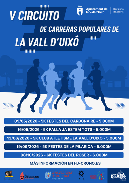 La Vall d'Uix� presenta el V Circuito de Carreras Populares 2026 con cinco pruebas
