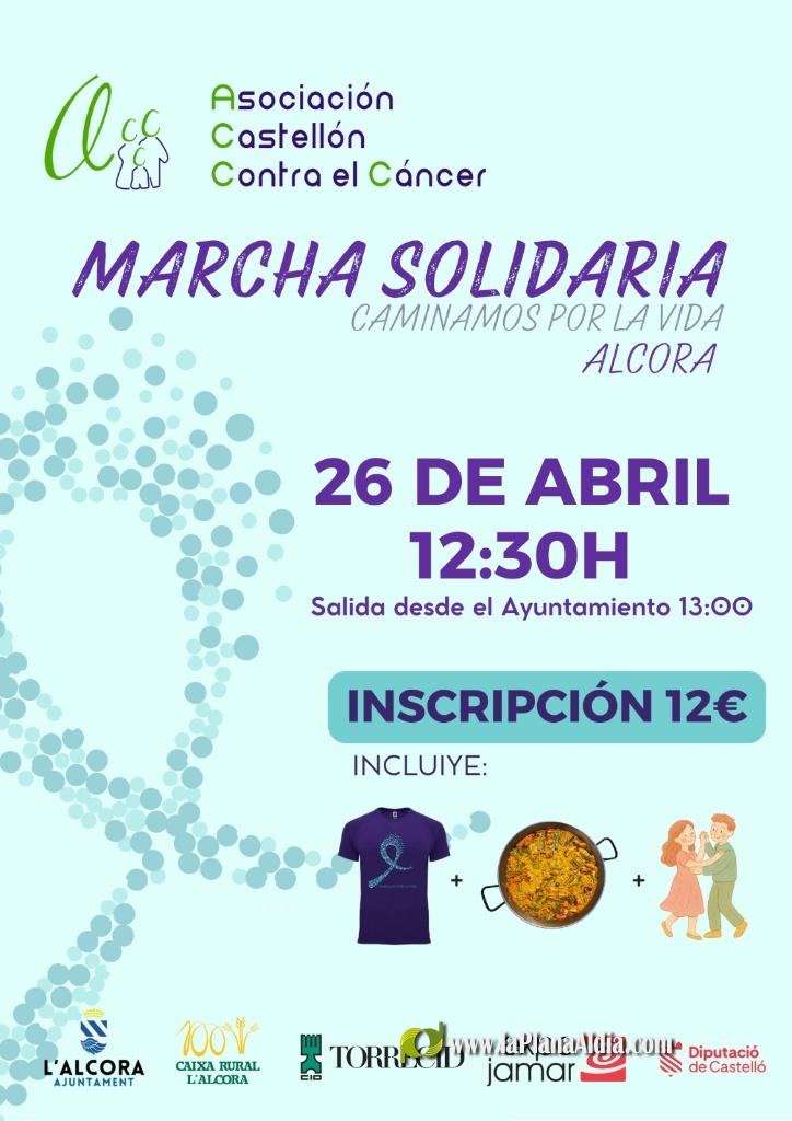 El Domingo 26 de abril Marcha Solidaria ACCC-Caminamos por la Vida en Alcora