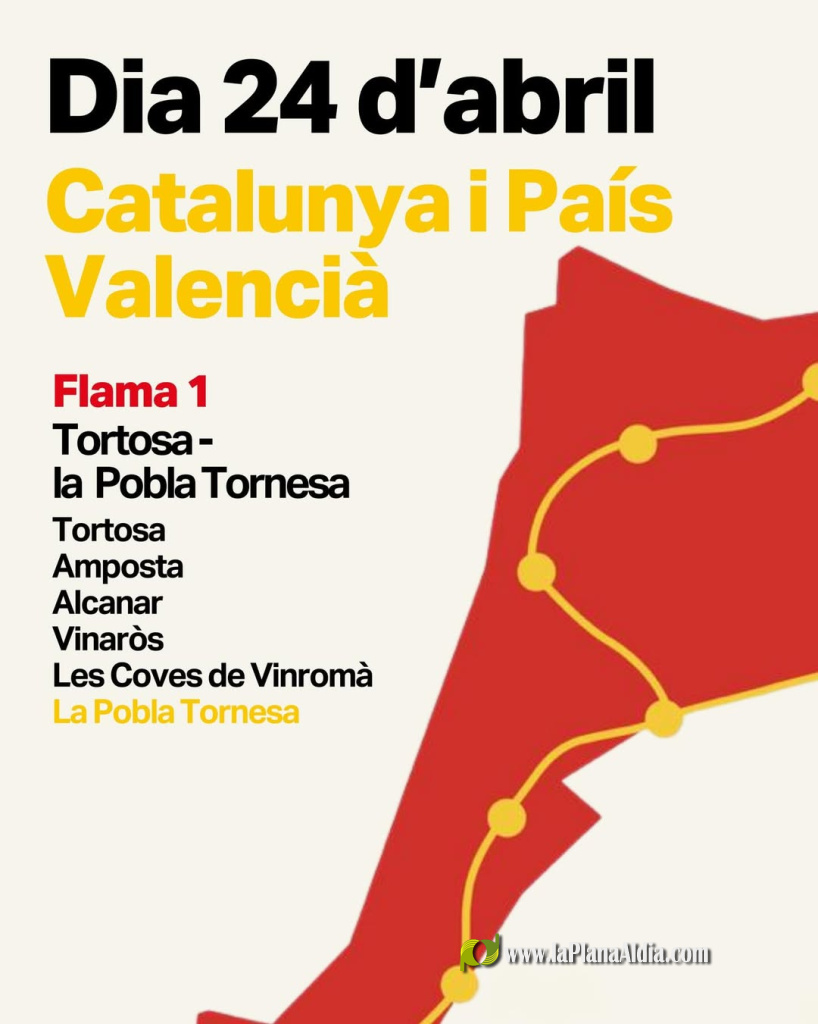 Comprom�s llama a participar en el Correllengua Agermanat, que recorre las comarcas del norte y culmina en Valencia el 25 de abril