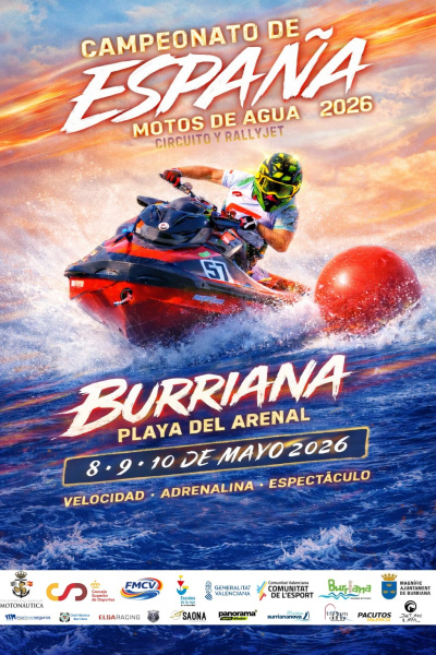 Borriana presenta a la Platja de l'Arenal el Campionat d'Espanya de Motos d'Aigua 2026
