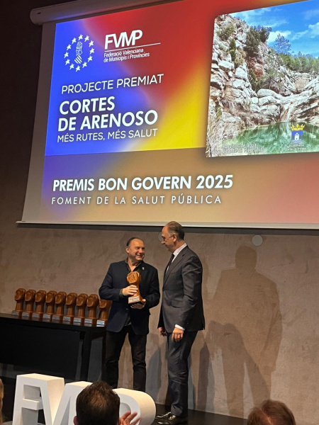 Cortes de Arenoso, premiada por fomentar la salud p�blica