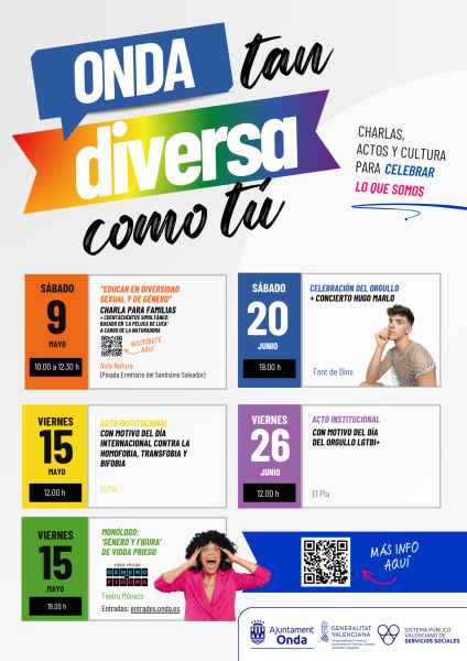 Onda reivindica la diversitat amb una programaci� cultural i participativa per a l'Orgull i contra la LGTBIf�bia