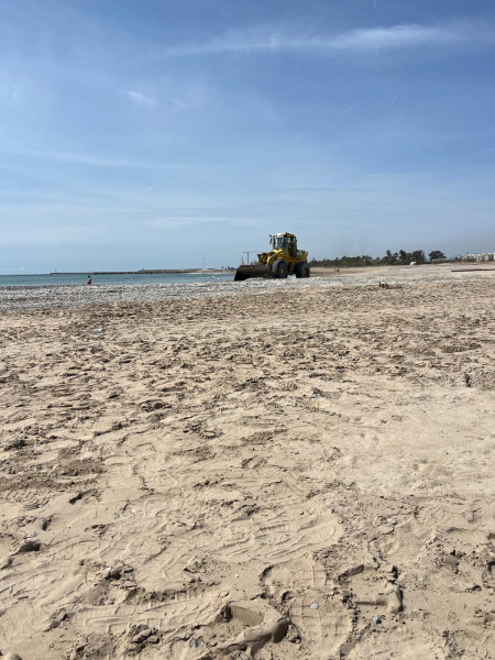 Burriana y Costas retirar�n m�s de 5.000 toneladas de grava del Grao para la puesta a punto del litoral